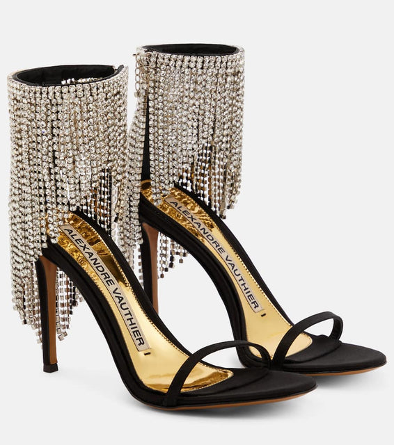 Alexandre Vauthier Embellished satin sandals