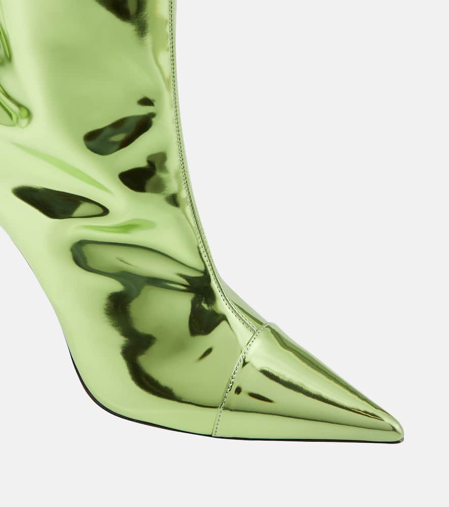 Alexandre Vauthier Mirrored leather knee-high boots