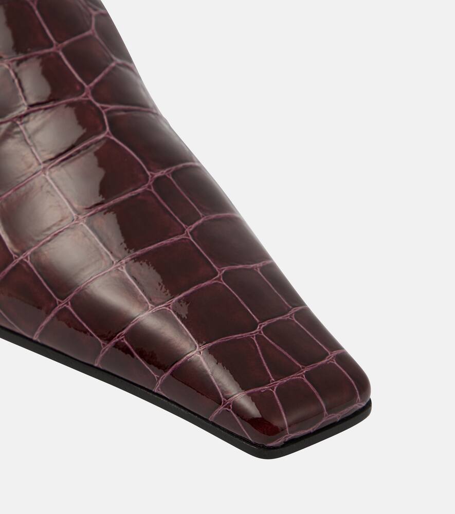 Khaite Marfa croc-effect leather loafers