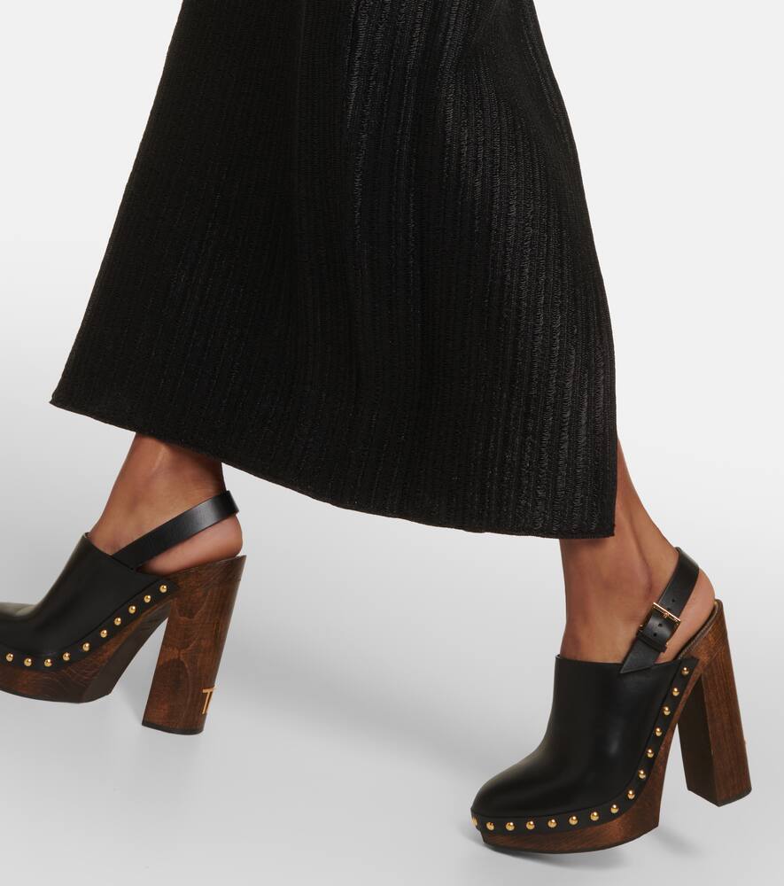 Tom Ford TF 135 leather clogs