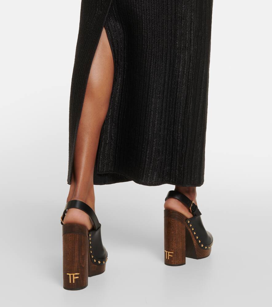 Tom Ford TF 135 leather clogs