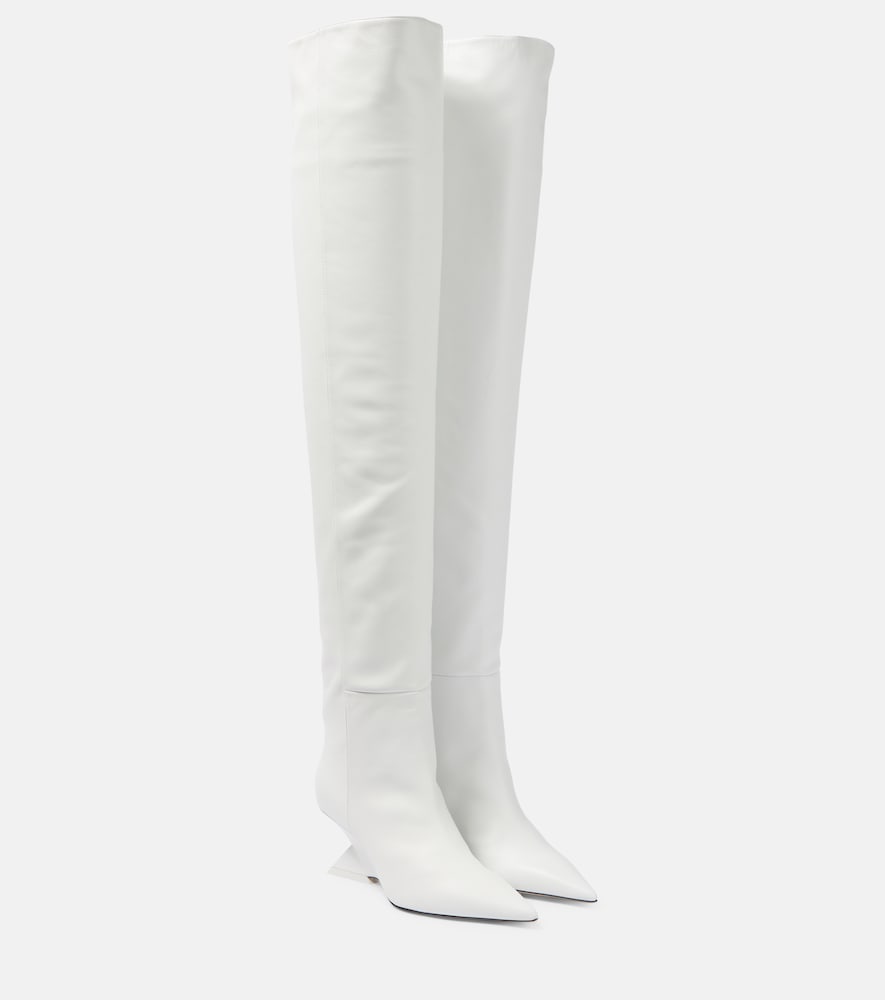 The Attico Cheope leather over-the-knee boots