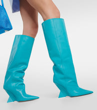 The Attico Cheope leather knee-high boots
