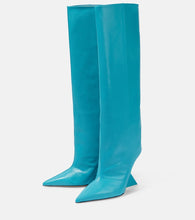 The Attico Cheope leather knee-high boots