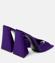 The Attico Devon satin mules