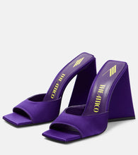 The Attico Devon satin mules