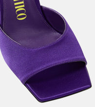 The Attico Devon satin mules