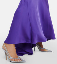The Attico Venus Chrome PVC and suede pumps