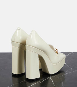 Jimmy Choo Diamond Tilda embellished patent leather pumps