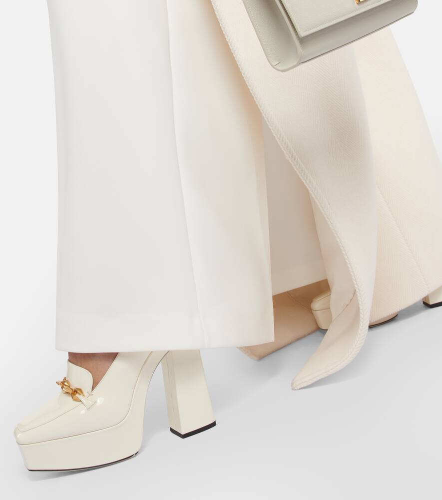 Jimmy Choo Diamond Tilda embellished patent leather pumps