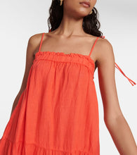 Velvet Charlie tiered linen maxi dress
