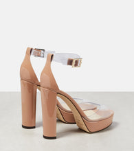 Jimmy Choo Albi 120 PVC and leather platform sandals