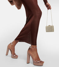 Jimmy Choo Albi 120 PVC and leather platform sandals