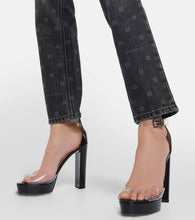 Jimmy Choo Albi 120 PVC and leather platform sandals