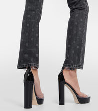 Jimmy Choo Albi 120 PVC and leather platform sandals