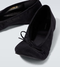 Balenciaga Leopold satin flats