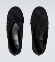 Balenciaga Leopold satin flats