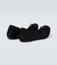 Balenciaga Leopold satin flats