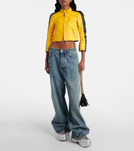 Balenciaga Cropped leather jacket