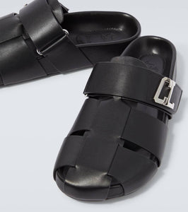 Christian Louboutin Abubizz leather slippers