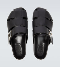 Christian Louboutin Abubizz leather slippers