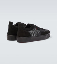Christian Louboutin Happyrui suede-trimmed sneakers