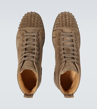 Christian Louboutin Louis Spikes suede high-top sneakers