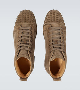 Christian Louboutin Louis Spikes suede high-top sneakers