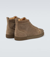 Christian Louboutin Louis Spikes suede high-top sneakers