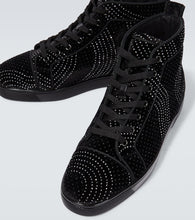 Christian Louboutin Louis suede embellished sneakers
