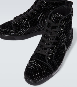 Christian Louboutin Louis suede embellished sneakers