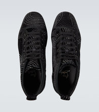 Christian Louboutin Louis suede embellished sneakers