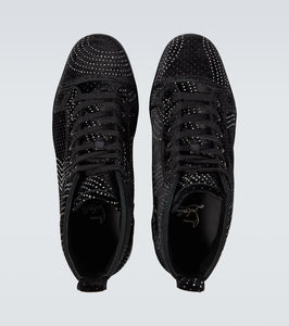 Christian Louboutin Louis suede embellished sneakers