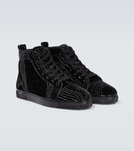 Christian Louboutin Louis suede embellished sneakers