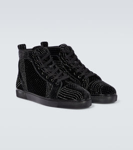 Christian Louboutin Louis suede embellished sneakers