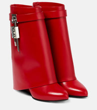 Givenchy Shark Lock leather ankle boots