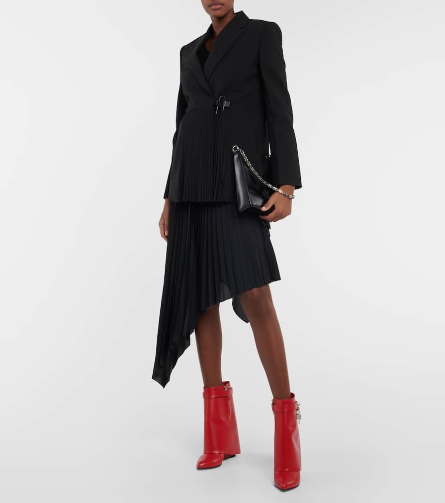 Givenchy Shark Lock leather ankle boots