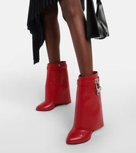 Givenchy Shark Lock leather ankle boots