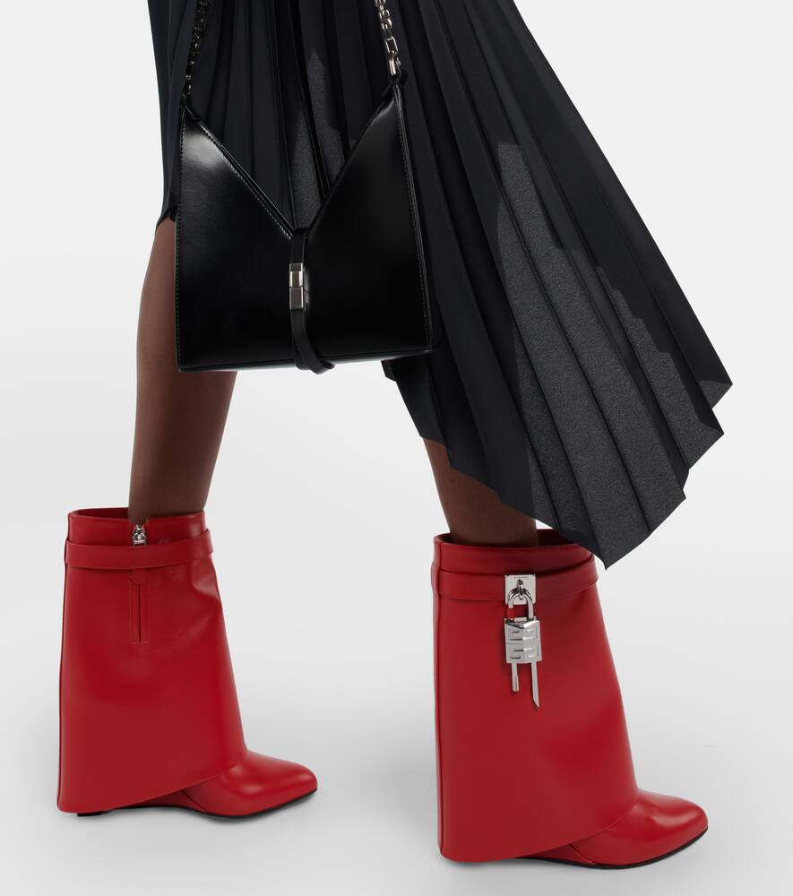 Givenchy Shark Lock leather ankle boots