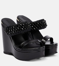 Jimmy Choo Amoure Wedge 130 leather sandals