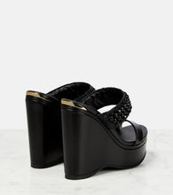 Jimmy Choo Amoure Wedge 130 leather sandals