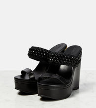 Jimmy Choo Amoure Wedge 130 leather sandals