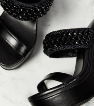 Jimmy Choo Amoure Wedge 130 leather sandals