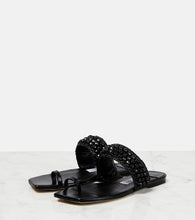 Jimmy Choo Amoure Flat embellished raffia sandals