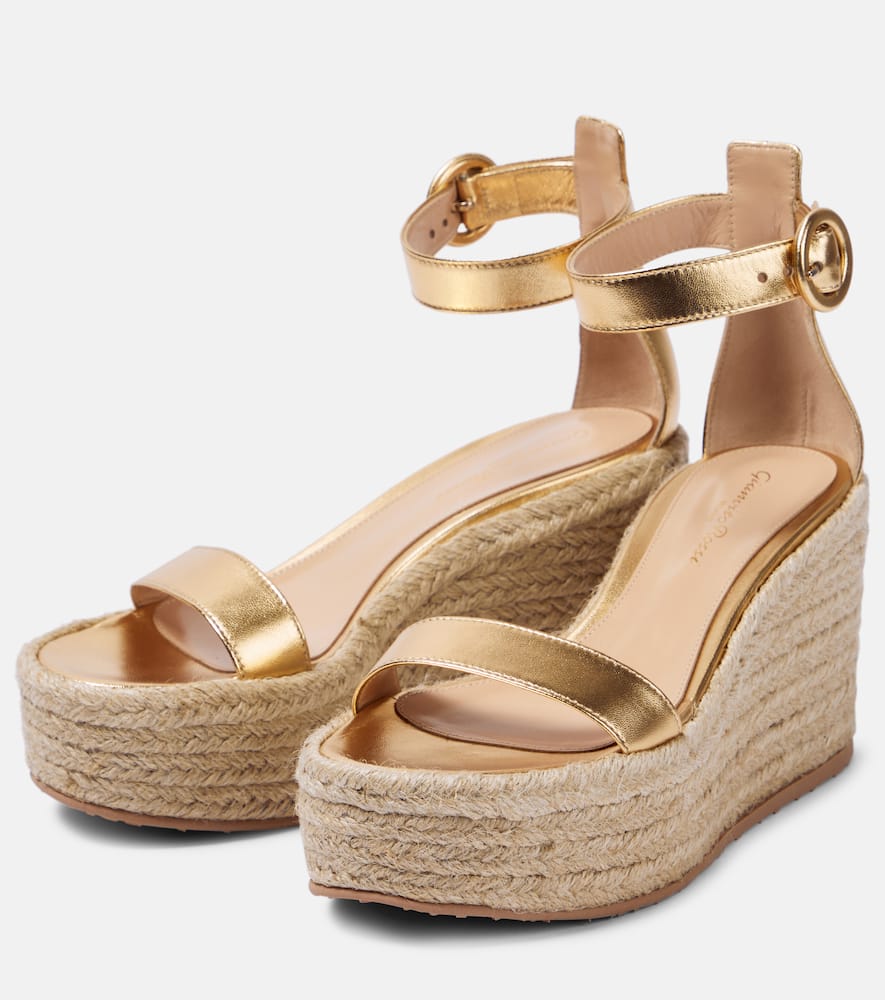 Gianvito Rossi Platform wedge sandals 90