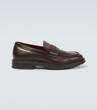 Loro Piana Travis leather penny loafers