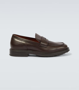 Loro Piana Travis leather penny loafers