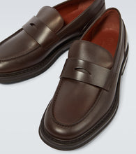 Loro Piana Travis leather penny loafers
