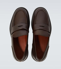 Loro Piana Travis leather penny loafers