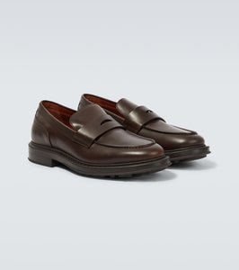 Loro Piana Travis leather penny loafers